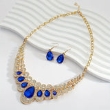 Maevina Sapphire Jewellery Set | Gold