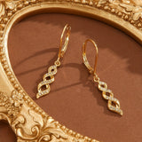 Shimmer Twist Ava Earrings | Gold