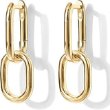 Link Drop Hoops | Gold