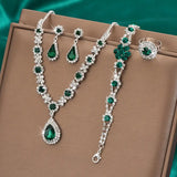 Adriana Lysandre Jewellery Set | White Gold