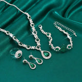 Adriana Lysandre Jewellery Set | White Gold