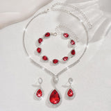 Thalira Bloodwynne Jewellery Set | White Gold
