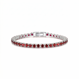 Ruby Tennis Bracelet | White Gold