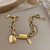 Heartened Chunky Bracelet | Gold
