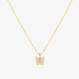 Radiant Butterfly Necklace | Gold