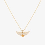 Soaring Angel Wings Necklace | Gold