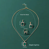 Sylvara Greenveil Jewellery Set | White Gold