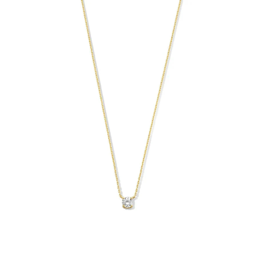 Clea Stone Necklace | White Gold