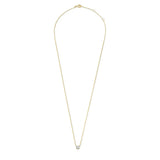 Clea Moissanite Stone Necklace | Gold