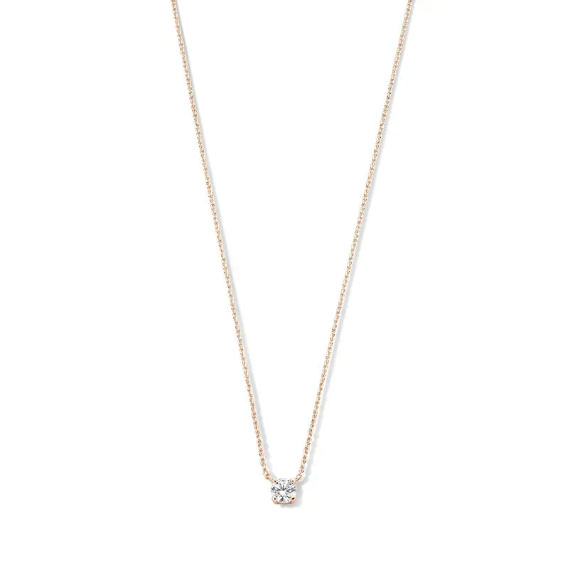 Clea Moissanite Stone Necklace | Gold